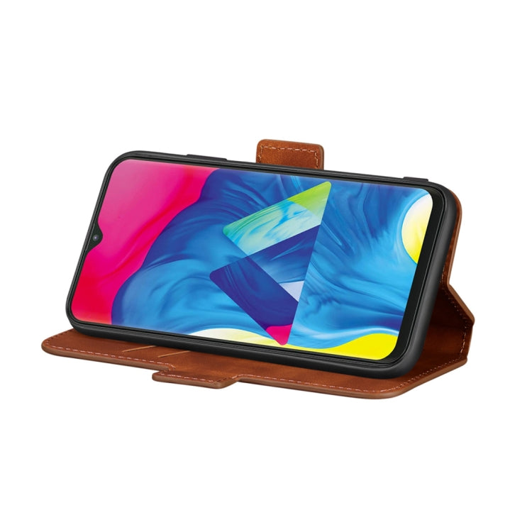 For Galaxy A10s Retro Frosted Oil Side Horizontal Flip Case with Holder & Card Slots
