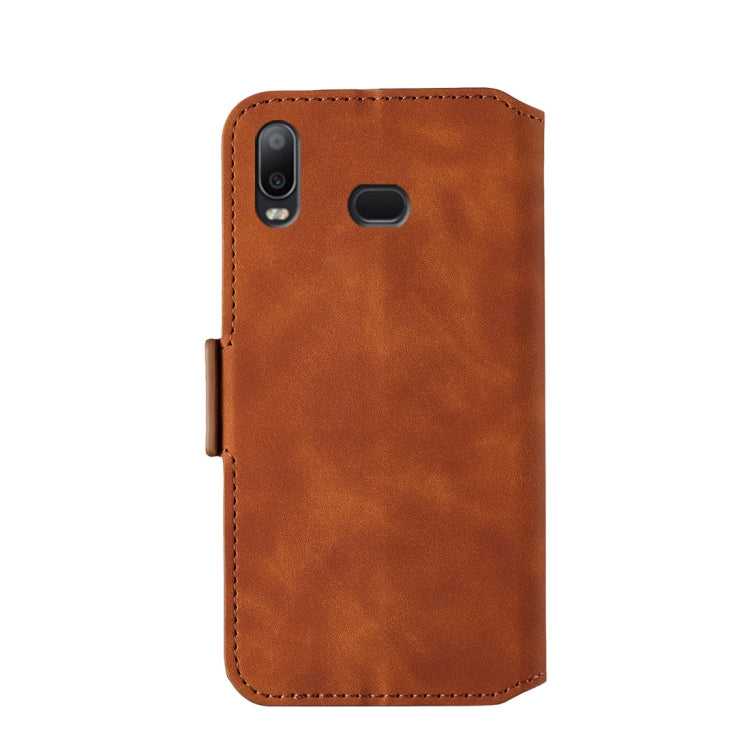 For Galaxy A10s Retro Frosted Oil Side Horizontal Flip Case with Holder & Card Slots