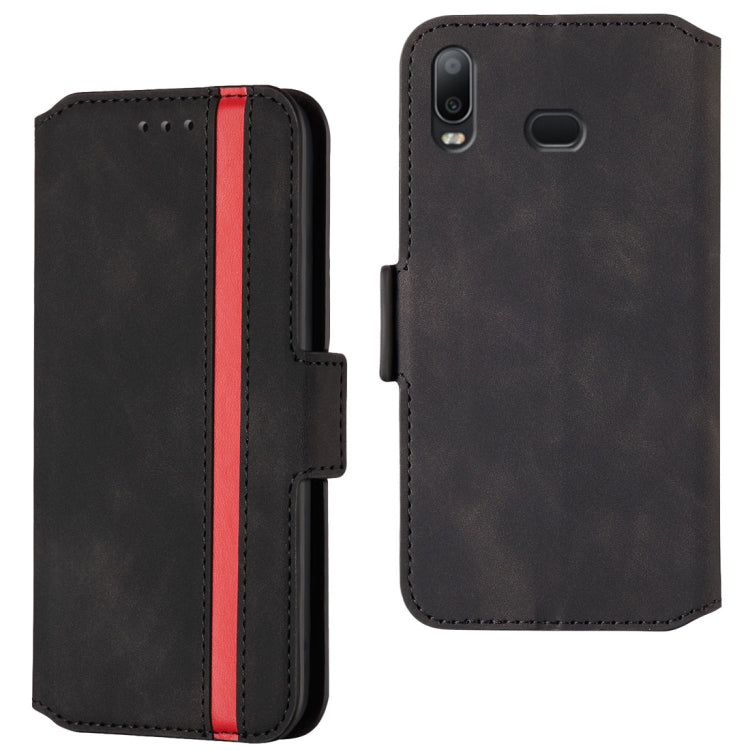 For Galaxy A10s Retro Frosted Oil Side Horizontal Flip Case with Holder & Card Slots