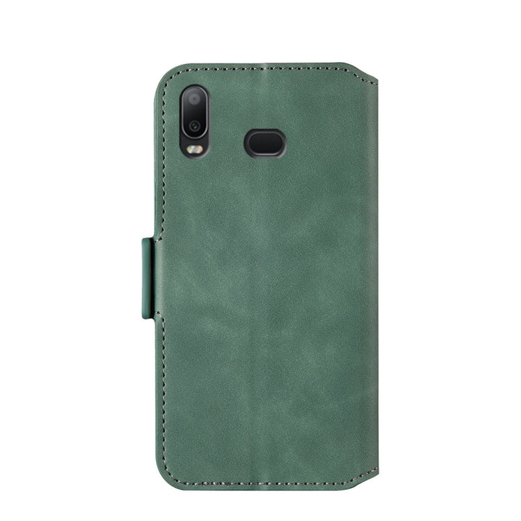 For Galaxy A10s Retro Frosted Oil Side Horizontal Flip Case with Holder & Card Slots