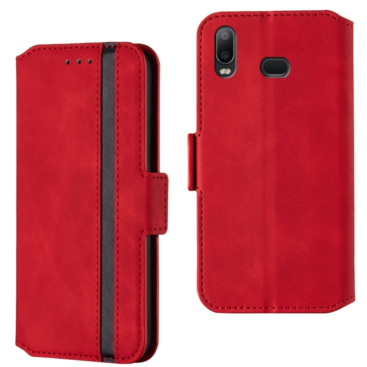 For Galaxy A10s Retro Frosted Oil Side Horizontal Flip Case with Holder & Card Slots