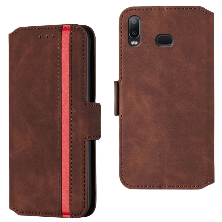 For Galaxy A10s Retro Frosted Oil Side Horizontal Flip Case with Holder & Card Slots
