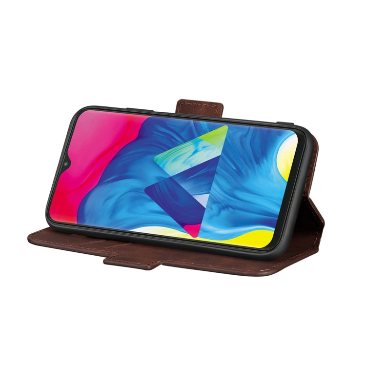 For Galaxy A10s Retro Frosted Oil Side Horizontal Flip Case with Holder & Card Slots