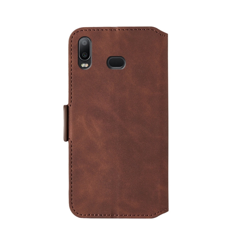 For Galaxy A10s Retro Frosted Oil Side Horizontal Flip Case with Holder & Card Slots