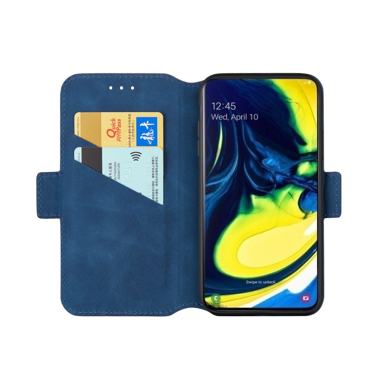 For Galaxy A80 / A90 Retro Frosted Oil Side Horizontal Flip Case with Holder & Card Slots