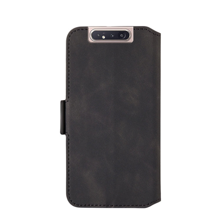 For Galaxy A80 / A90 Retro Frosted Oil Side Horizontal Flip Case with Holder & Card Slots