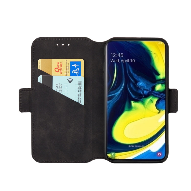 For Galaxy A80 / A90 Retro Frosted Oil Side Horizontal Flip Case with Holder & Card Slots