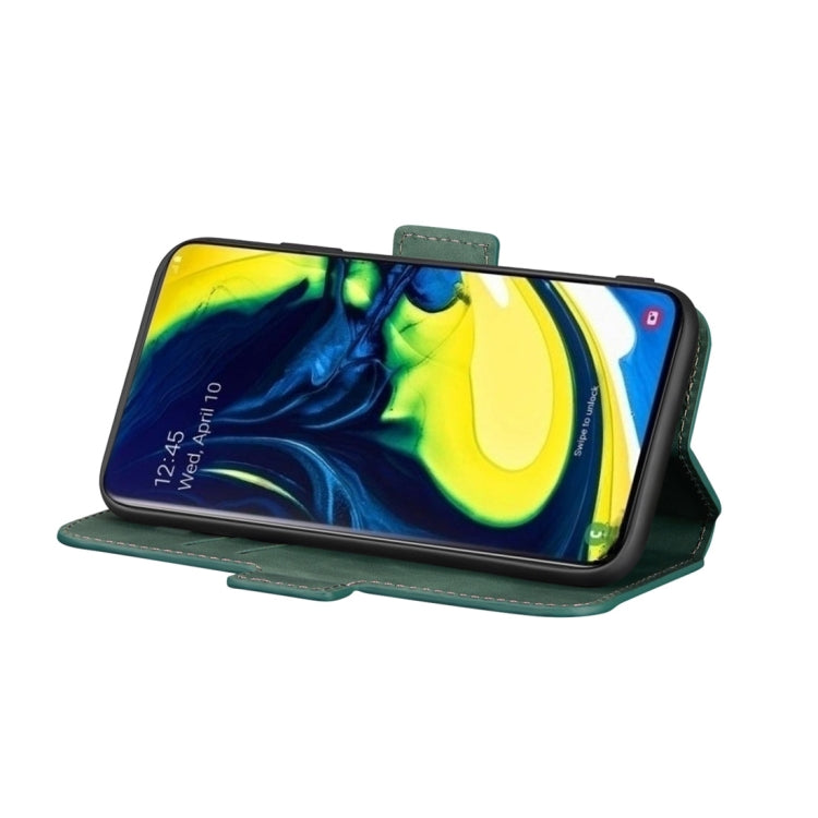 For Galaxy A80 / A90 Retro Frosted Oil Side Horizontal Flip Case with Holder & Card Slots