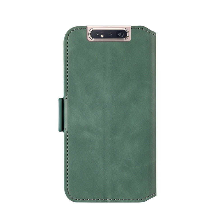 For Galaxy A80 / A90 Retro Frosted Oil Side Horizontal Flip Case with Holder & Card Slots