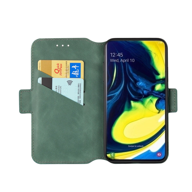 For Galaxy A80 / A90 Retro Frosted Oil Side Horizontal Flip Case with Holder & Card Slots