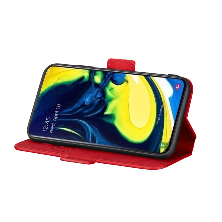 For Galaxy A80 / A90 Retro Frosted Oil Side Horizontal Flip Case with Holder & Card Slots