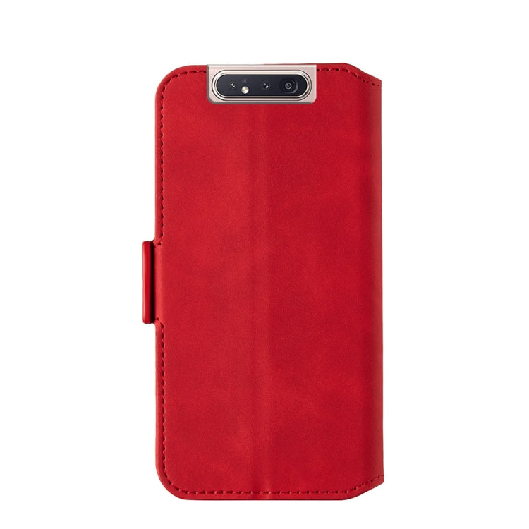 For Galaxy A80 / A90 Retro Frosted Oil Side Horizontal Flip Case with Holder & Card Slots