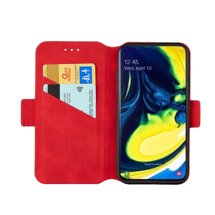 For Galaxy A80 / A90 Retro Frosted Oil Side Horizontal Flip Case with Holder & Card Slots