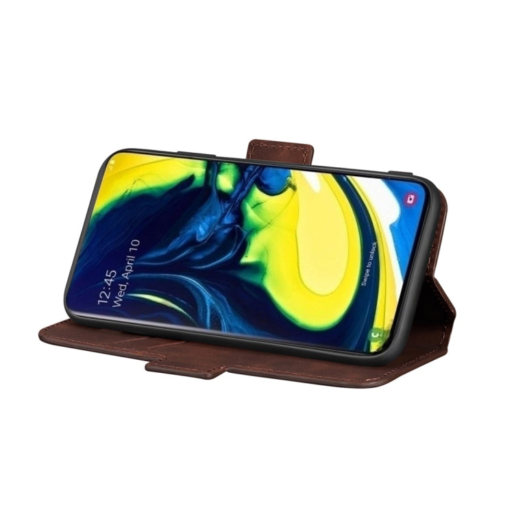 For Galaxy A80 / A90 Retro Frosted Oil Side Horizontal Flip Case with Holder & Card Slots