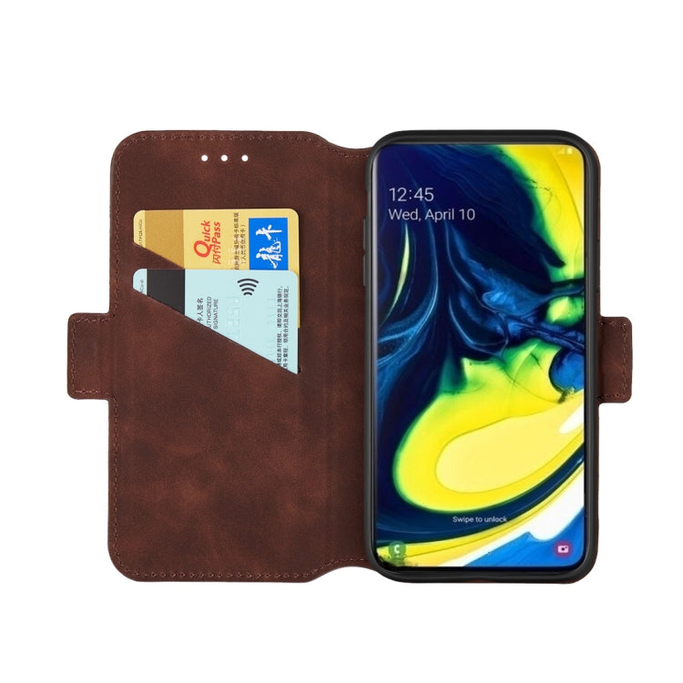 For Galaxy A80 / A90 Retro Frosted Oil Side Horizontal Flip Case with Holder & Card Slots