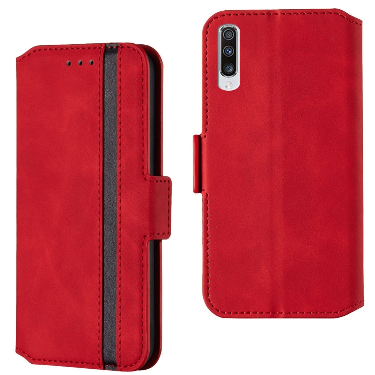 For Galaxy A70 Retro Frosted Oil Side Horizontal Flip Case with Holder & Card Slots