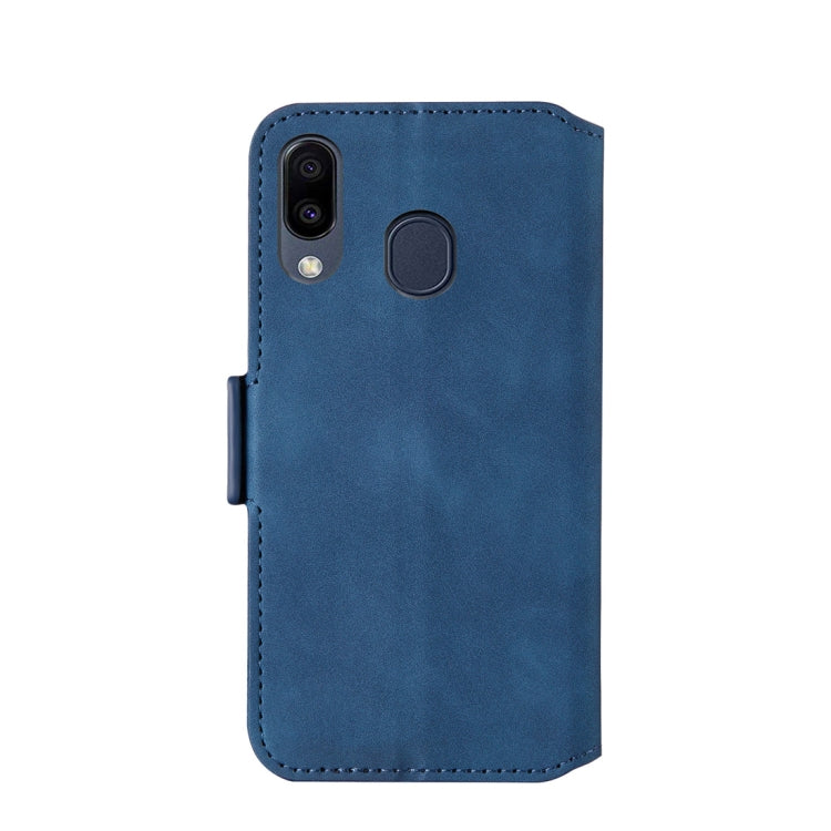 For Galaxy A40 Retro Frosted Oil Side Horizontal Flip Case with Holder & Card Slots