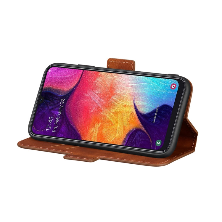 For Galaxy A40 Retro Frosted Oil Side Horizontal Flip Case with Holder & Card Slots