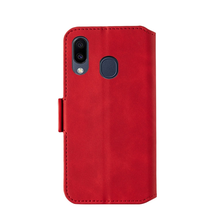 For Galaxy A40 Retro Frosted Oil Side Horizontal Flip Case with Holder & Card Slots