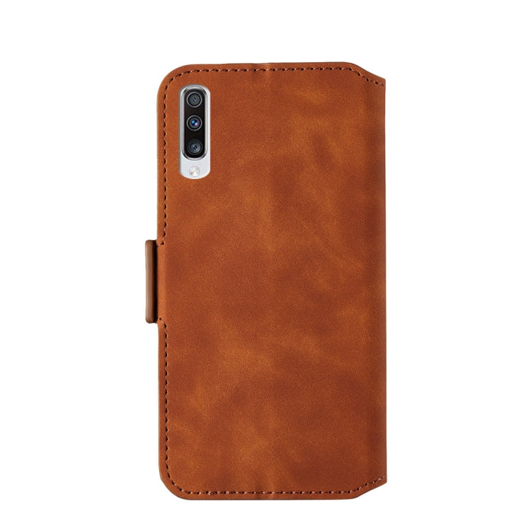 For Galaxy A50 Retro Frosted Oil Side Horizontal Flip Case with Holder & Card Slots