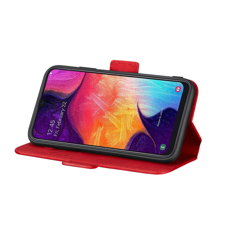 For Galaxy A50 Retro Frosted Oil Side Horizontal Flip Case with Holder & Card Slots