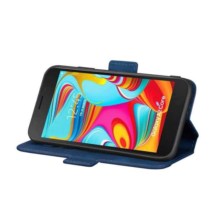 For Galaxy A2 Core Retro Frosted Oil Side Horizontal Flip Case with Holder & Card Slots