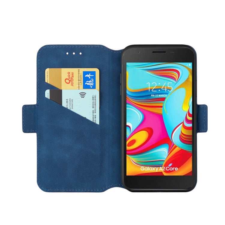 For Galaxy A2 Core Retro Frosted Oil Side Horizontal Flip Case with Holder & Card Slots