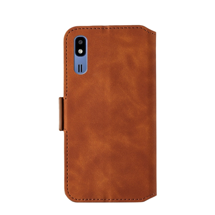 For Galaxy A2 Core Retro Frosted Oil Side Horizontal Flip Case with Holder & Card Slots