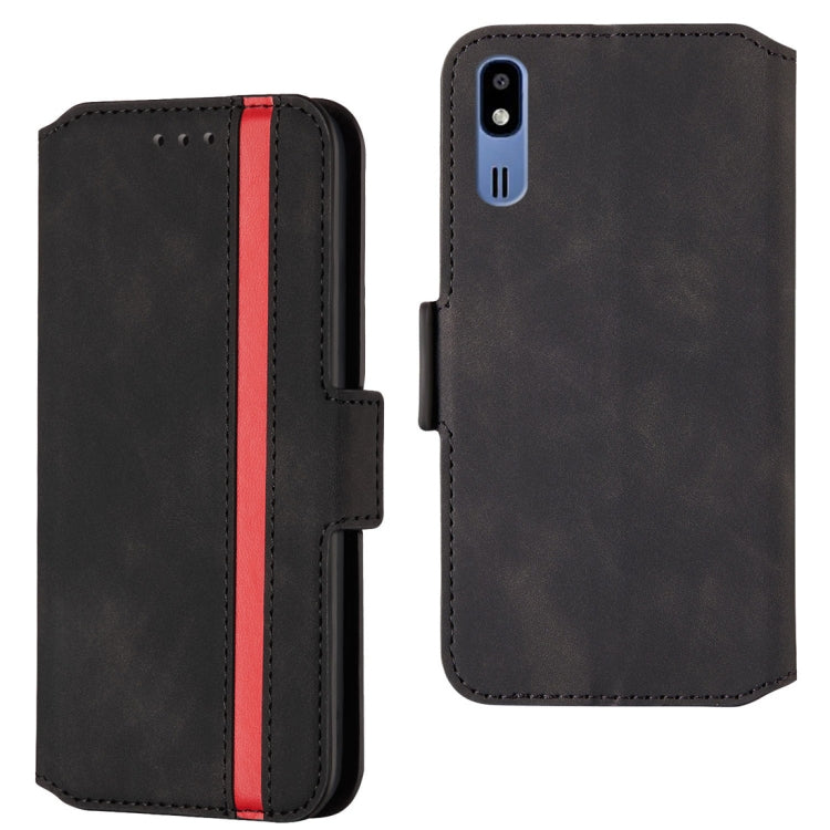 For Galaxy A2 Core Retro Frosted Oil Side Horizontal Flip Case with Holder & Card Slots