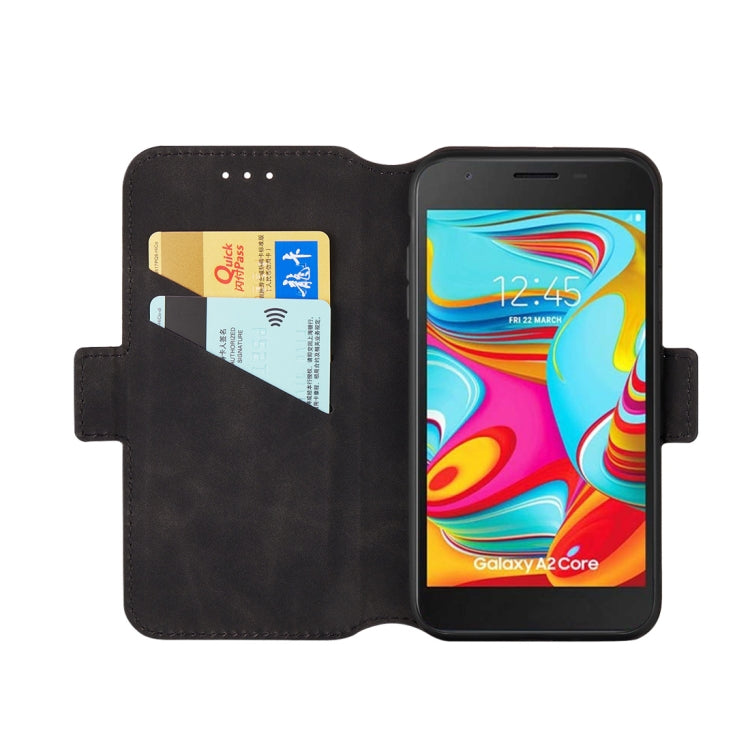 For Galaxy A2 Core Retro Frosted Oil Side Horizontal Flip Case with Holder & Card Slots