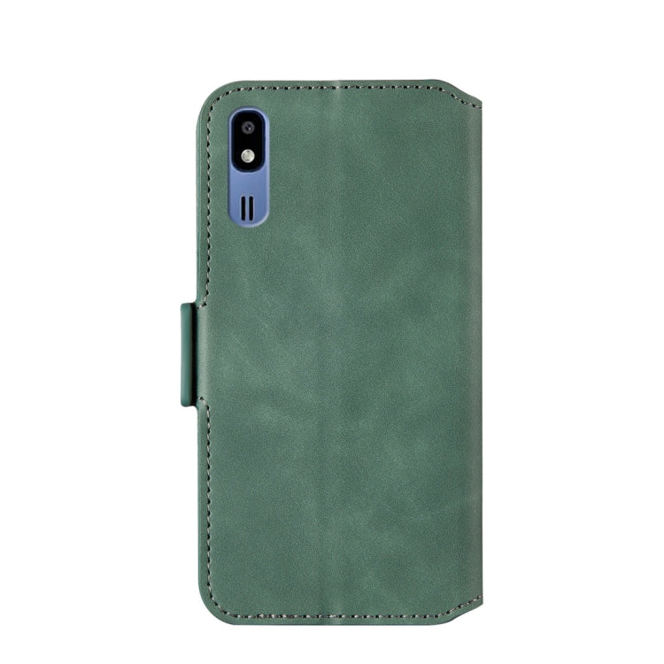 For Galaxy A2 Core Retro Frosted Oil Side Horizontal Flip Case with Holder & Card Slots