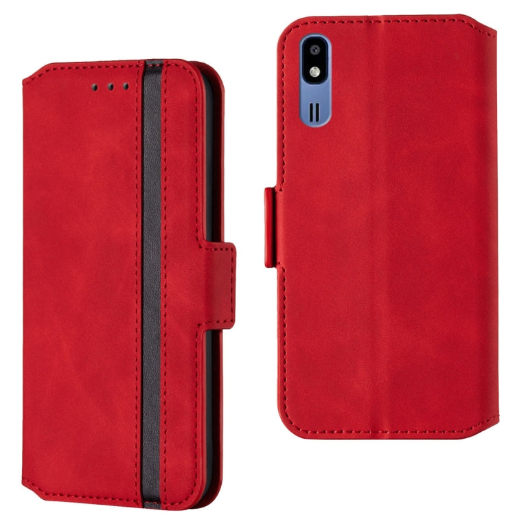 For Galaxy A2 Core Retro Frosted Oil Side Horizontal Flip Case with Holder & Card Slots