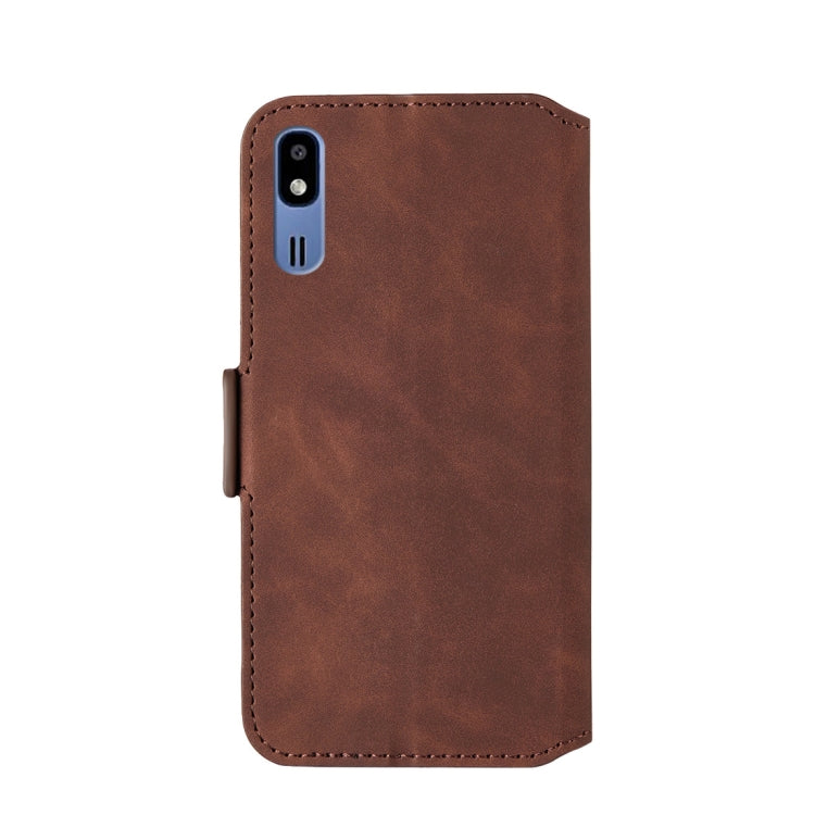 For Galaxy A2 Core Retro Frosted Oil Side Horizontal Flip Case with Holder & Card Slots
