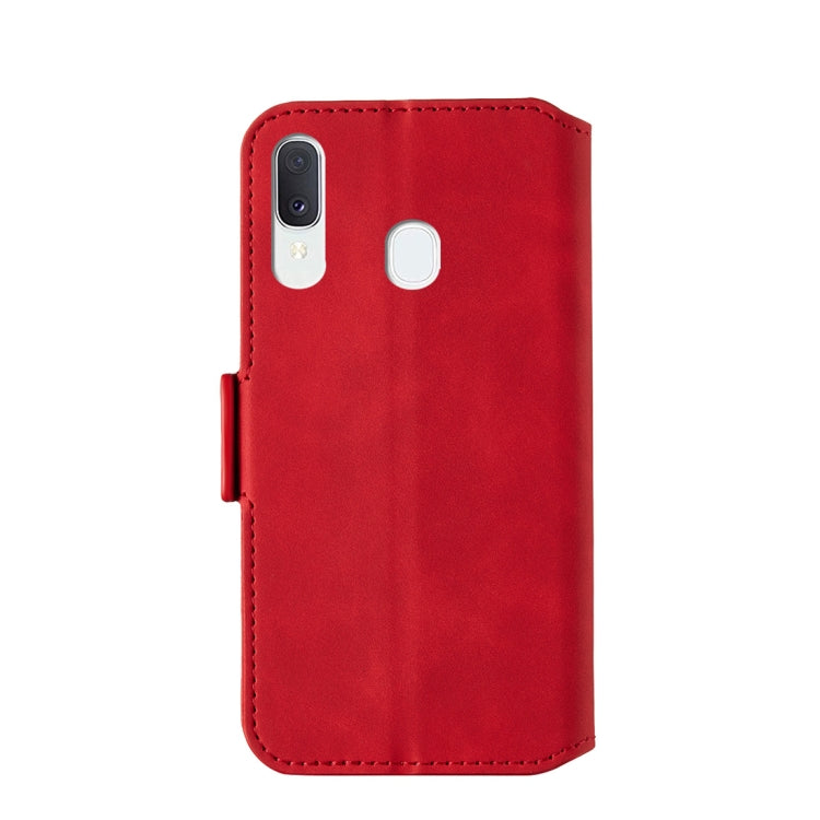 For Galaxy A20e Retro Frosted Oil Side Horizontal Flip Case with Holder & Card Slots