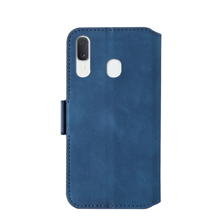 For Galaxy A20 / A30 Retro Frosted Oil Side Horizontal Flip Case with Holder & Card Slots