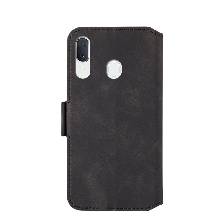 For Galaxy A20 / A30 Retro Frosted Oil Side Horizontal Flip Case with Holder & Card Slots