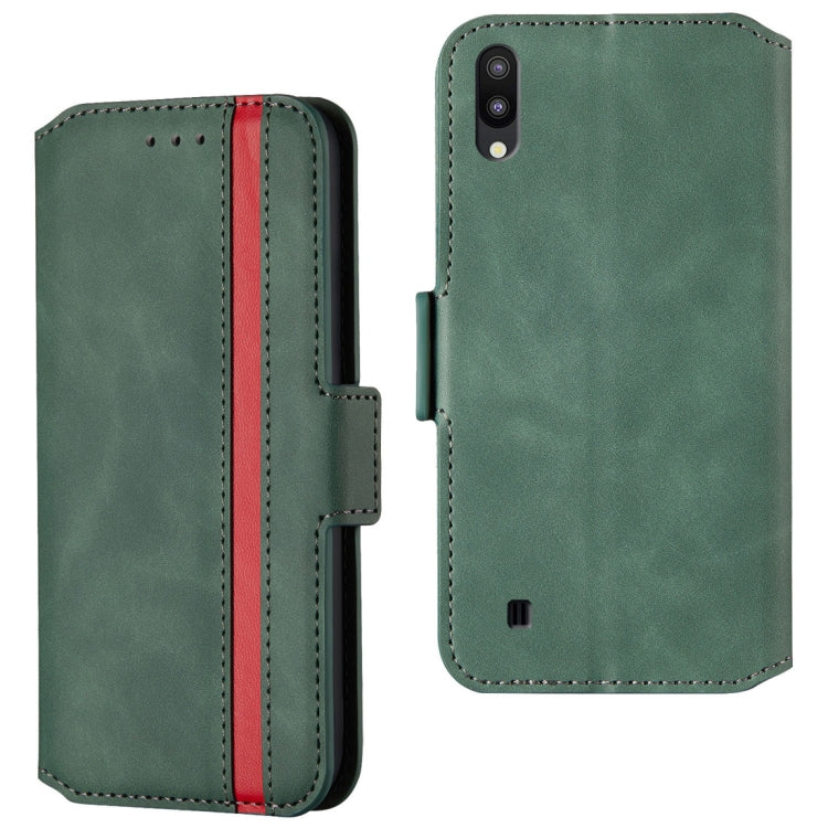 For Galaxy A10 Retro Frosted Oil Side Horizontal Flip Case with Holder & Card Slots