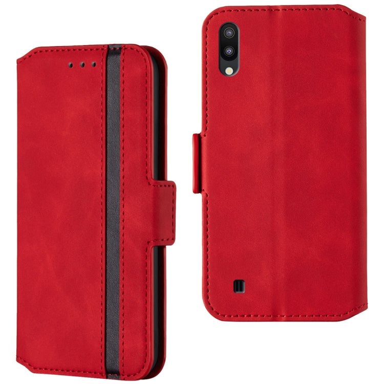 For Galaxy A10 Retro Frosted Oil Side Horizontal Flip Case with Holder & Card Slots