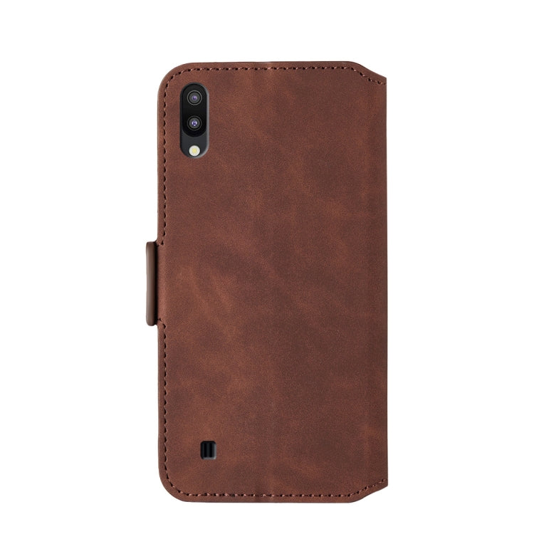 For Galaxy A10 Retro Frosted Oil Side Horizontal Flip Case with Holder & Card Slots