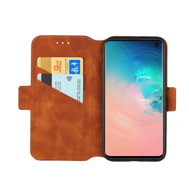 For Galaxy S10 Retro Frosted Oil Side Horizontal Flip Case with Holder & Card Slots