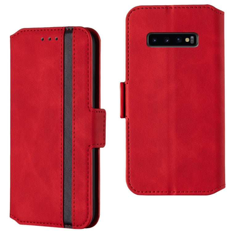 For Galaxy S10 Retro Frosted Oil Side Horizontal Flip Case with Holder & Card Slots