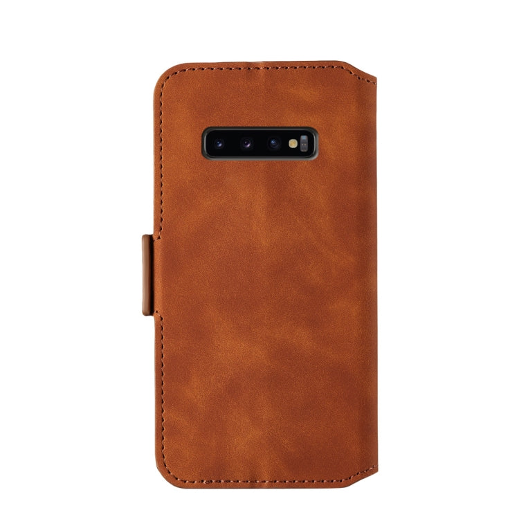 For Galaxy S10e Retro Frosted Oil Side Horizontal Flip Case with Holder & Card Slots
