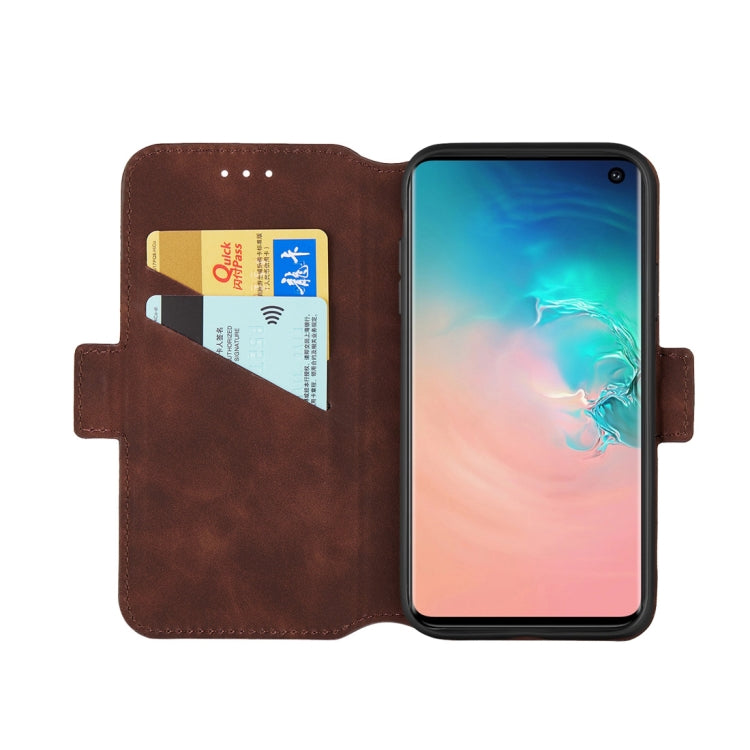 For Galaxy S10e Retro Frosted Oil Side Horizontal Flip Case with Holder & Card Slots