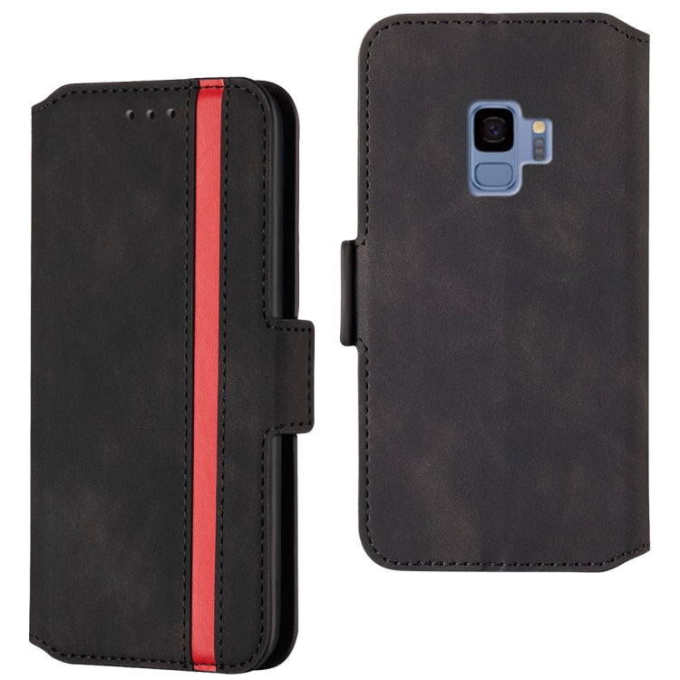 For Galaxy S9 Retro Frosted Oil Side Horizontal Flip Case with Holder & Card Slots