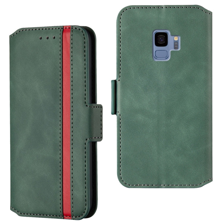 For Galaxy S9 Retro Frosted Oil Side Horizontal Flip Case with Holder & Card Slots