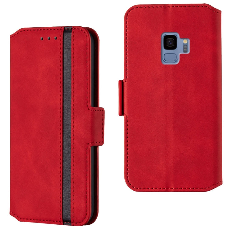 For Galaxy S9 Retro Frosted Oil Side Horizontal Flip Case with Holder & Card Slots