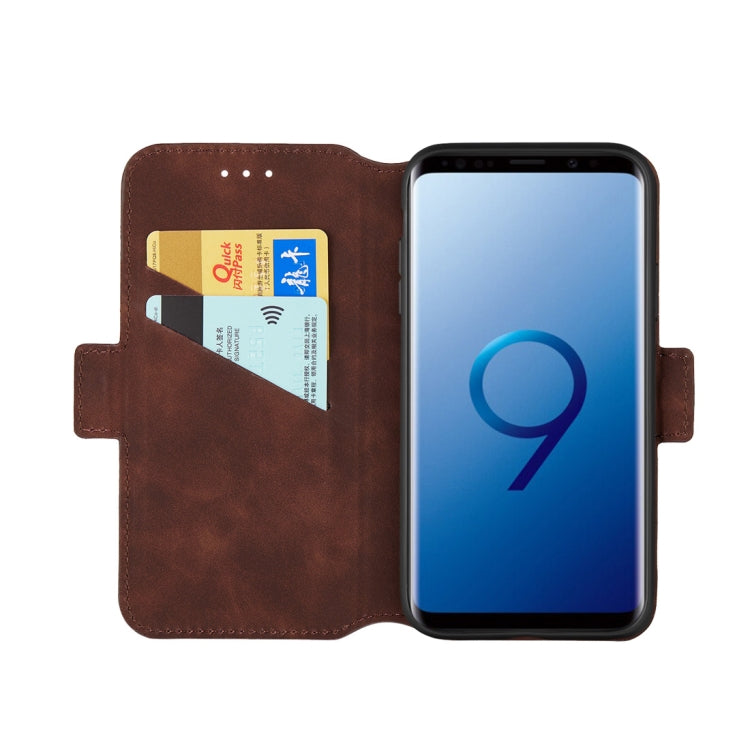 For Galaxy S9 Retro Frosted Oil Side Horizontal Flip Case with Holder & Card Slots