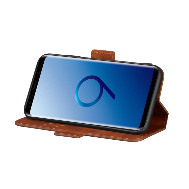 For Galaxy S9+ Retro Frosted Oil Side Horizontal Flip Case with Holder & Card Slots