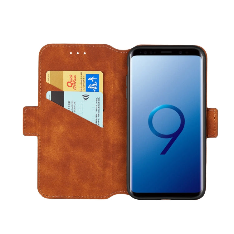 For Galaxy S9+ Retro Frosted Oil Side Horizontal Flip Case with Holder & Card Slots