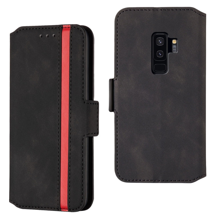 For Galaxy S9+ Retro Frosted Oil Side Horizontal Flip Case with Holder & Card Slots